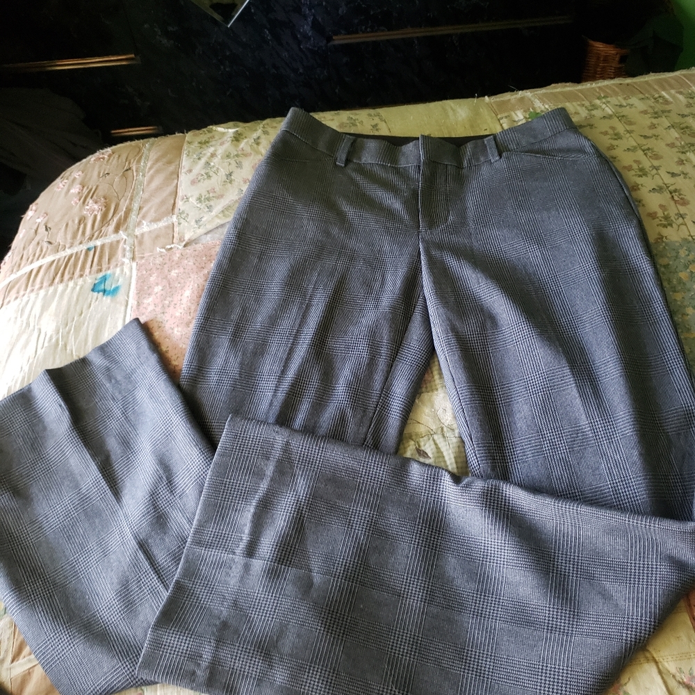 GAP Perfect Trouser Glen Plaid Pants Size 00